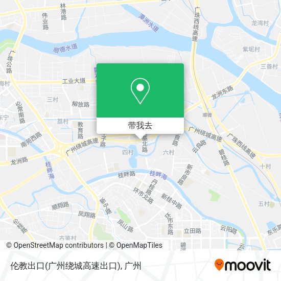 伦教出口(广州绕城高速出口)地图