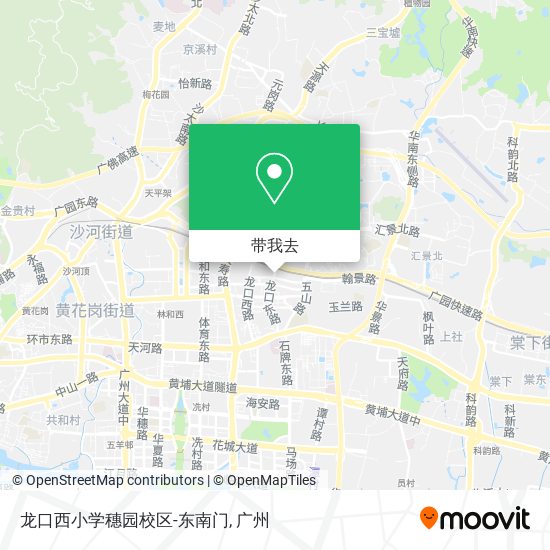 龙口西小学穗园校区-东南门地图