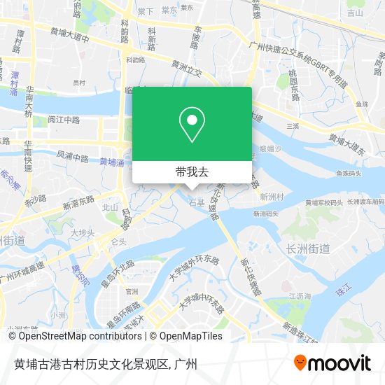 黄埔古港古村历史文化景观区地图