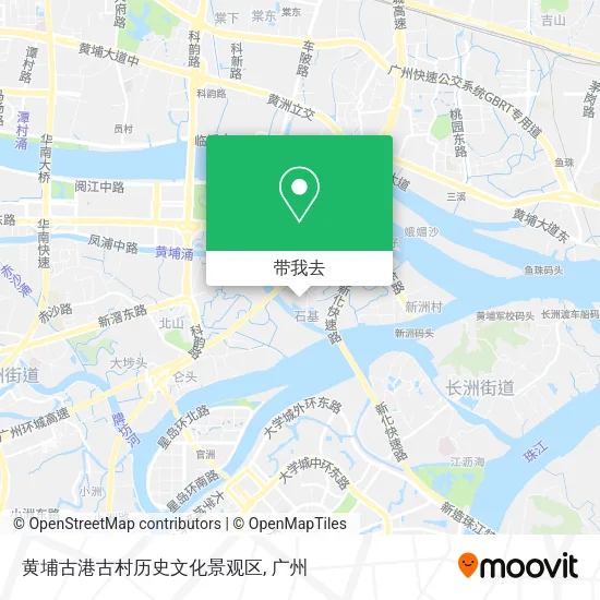 黄埔古港古村历史文化景观区地图