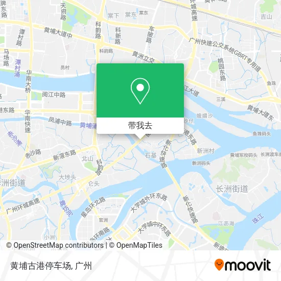 黄埔古港停车场地图