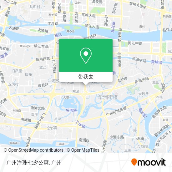 广州海珠七夕公寓地图