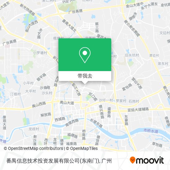 番禺信息技术投资发展有限公司(东南门)地图