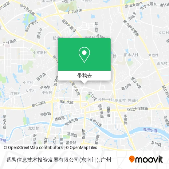 番禺信息技术投资发展有限公司(东南门)地图