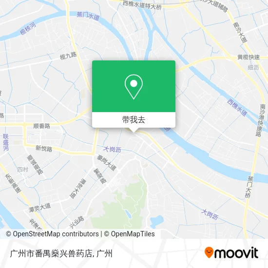 广州市番禺燊兴兽药店地图