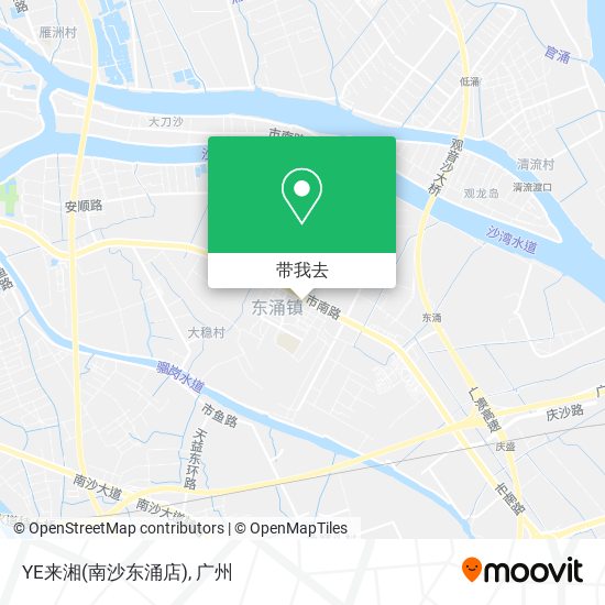 YE来湘(南沙东涌店)地图