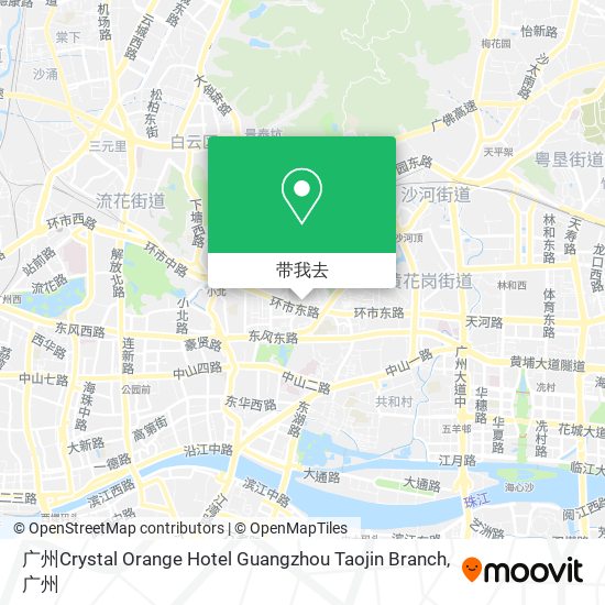 广州Crystal Orange Hotel Guangzhou Taojin Branch地图