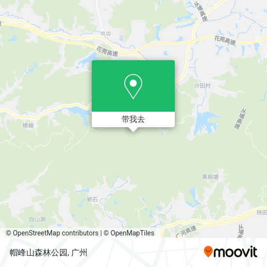 帽峰山森林公园地图