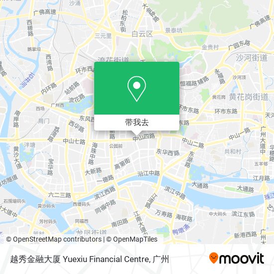 越秀金融大厦 Yuexiu Financial Centre地图