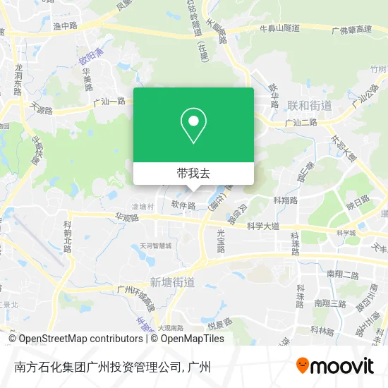 南方石化集团广州投资管理公司地图