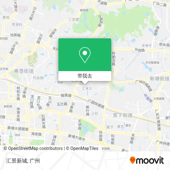 汇景新城地图