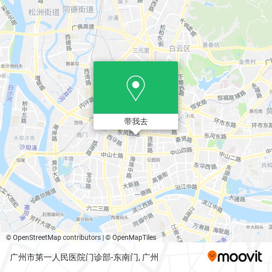 广州市第一人民医院门诊部-东南门地图