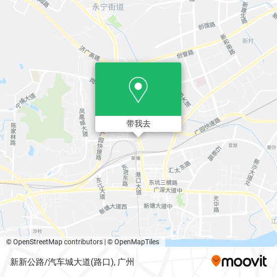 新新公路/汽车城大道(路口)地图