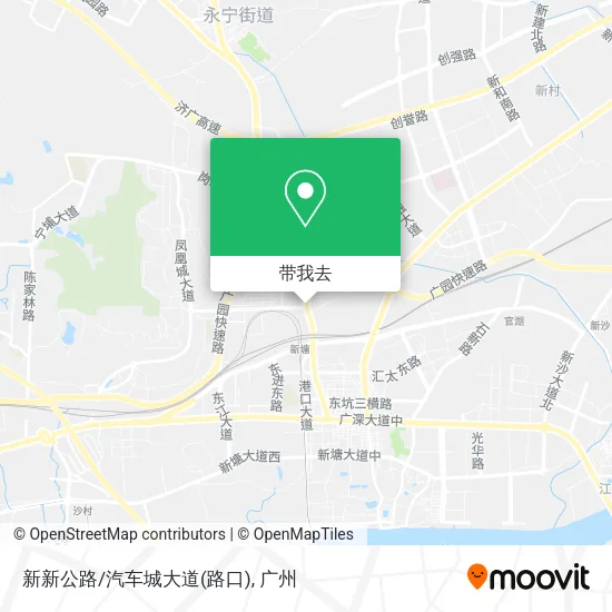 新新公路/汽车城大道(路口)地图