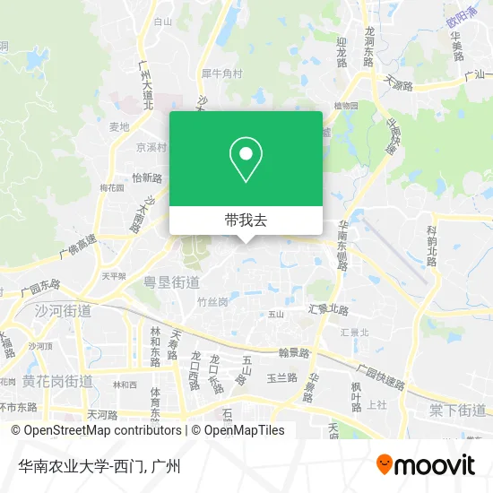 华南农业大学-西门地图