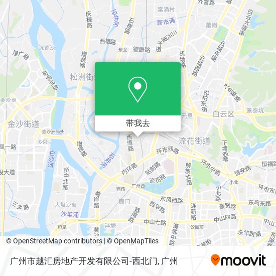 广州市越汇房地产开发有限公司-西北门地图