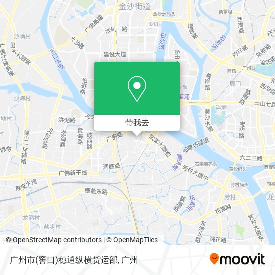 广州市(窖口)穗通纵横货运部地图