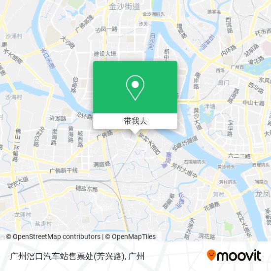 广州滘口汽车站售票处(芳兴路)地图