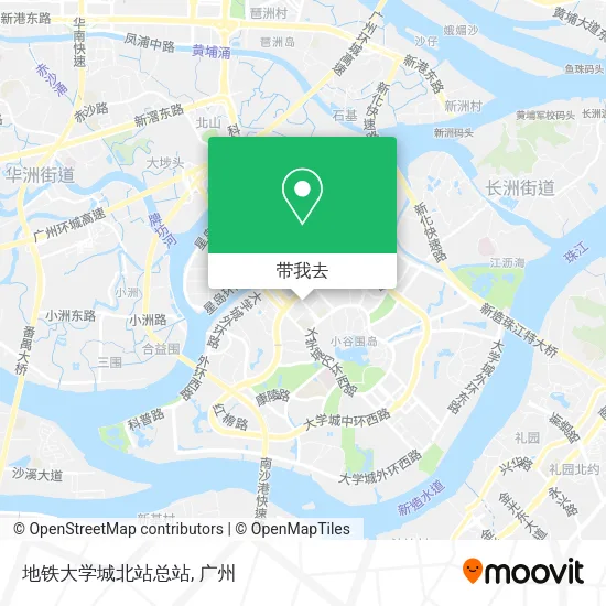地铁大学城北站总站地图