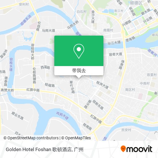Golden Hotel Foshan 歌頓酒店地图