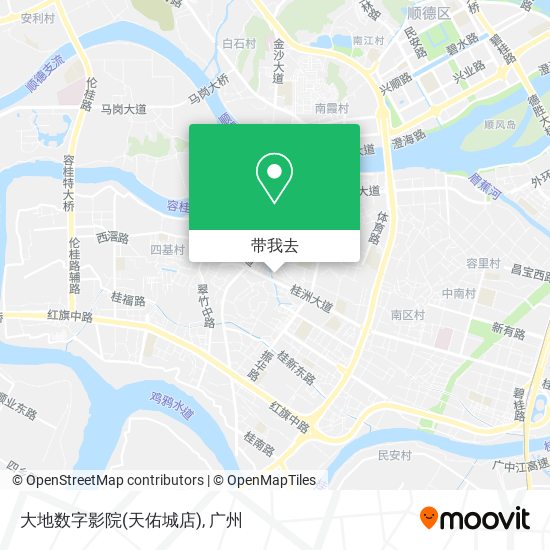 大地数字影院(天佑城店)地图