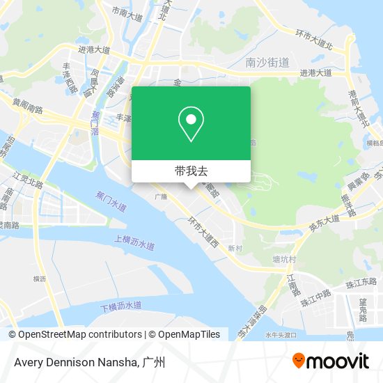 Avery Dennison Nansha地图