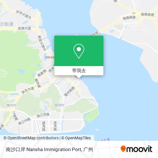 南沙口岸 Nansha Immigration Port地图
