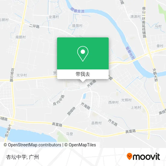 杏坛中学地图