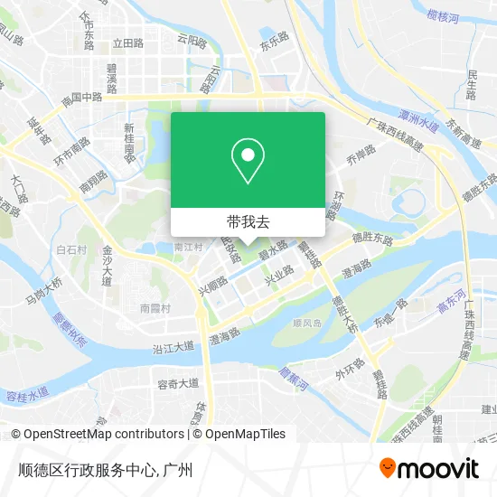 顺德区行政服务中心地图
