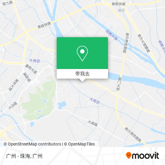 广州 - 珠海地图