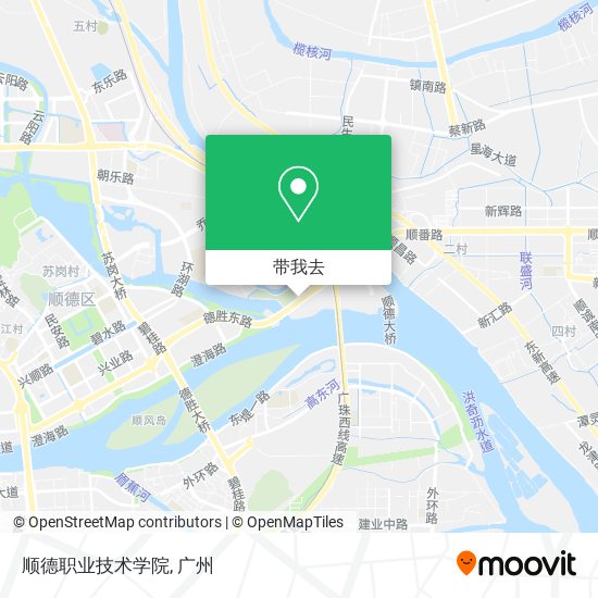 顺德职业技术学院地图