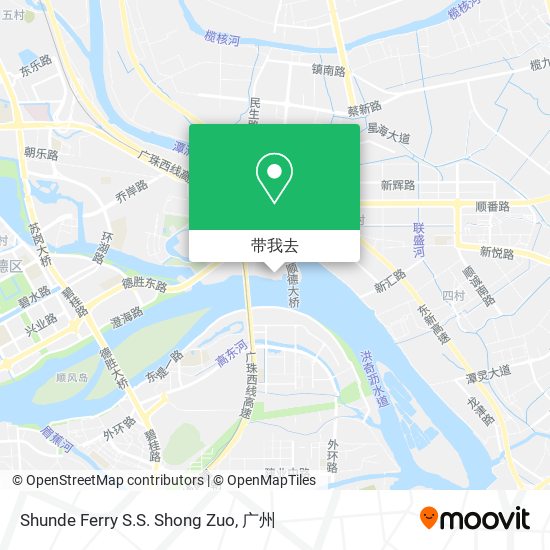 Shunde Ferry S.S. Shong Zuo地图