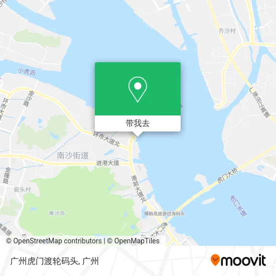 广州虎门渡轮码头地图