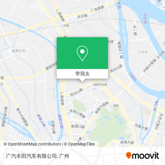广汽丰田汽车有限公司地图