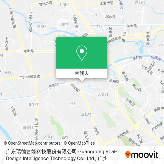 广东瑞德智能科技股份有限公司 Guangdong Real-Design Intelligence Technology Co., Ltd.地图