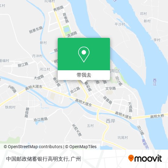 中国邮政储蓄银行高明支行地图