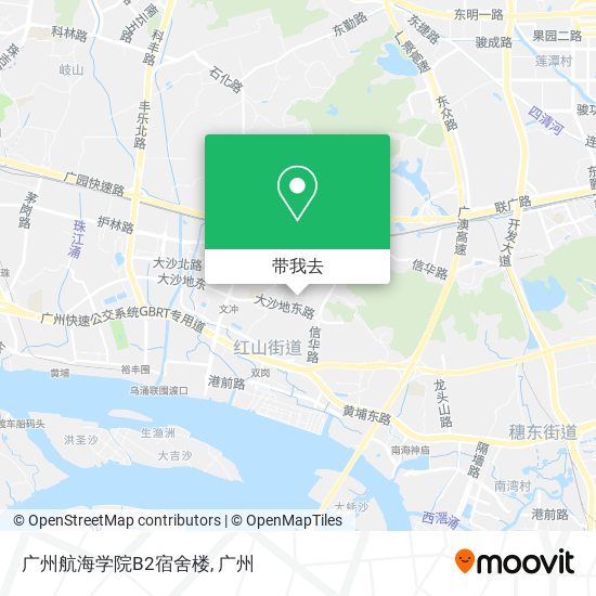 广州航海学院B2宿舍楼地图