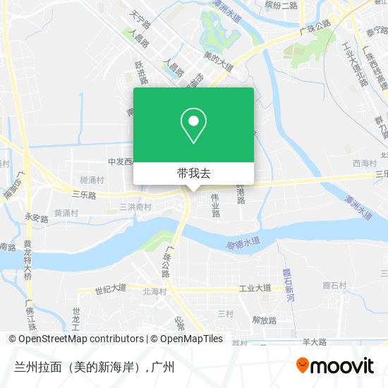 兰州拉面（美的新海岸）地图