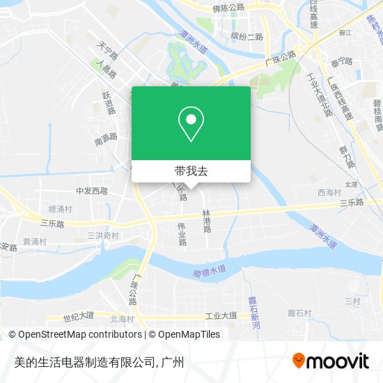 美的生活电器制造有限公司地图