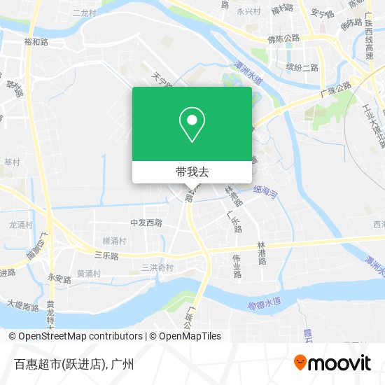 百惠超市(跃进店)地图