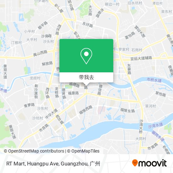 RT Mart, Huangpu Ave, Guangzhou地图