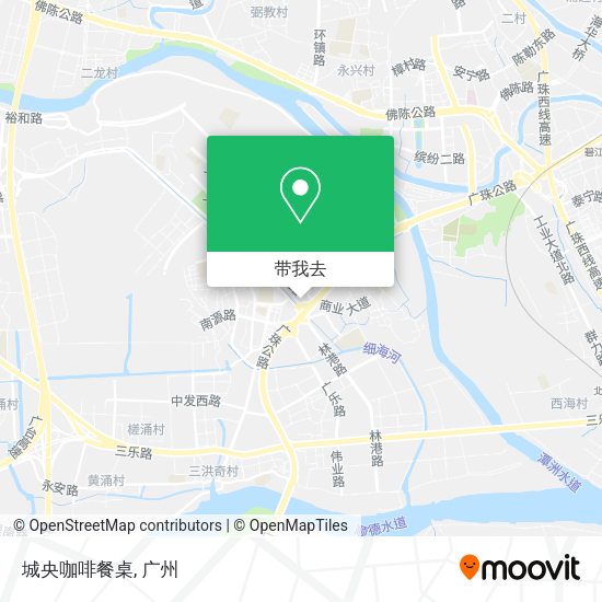 城央咖啡餐桌地图