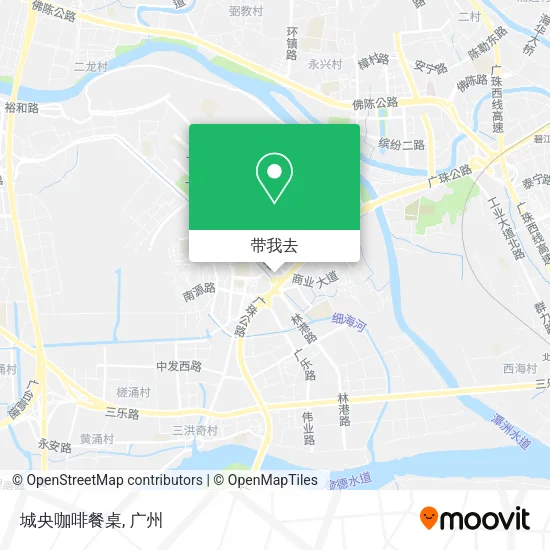 城央咖啡餐桌地图