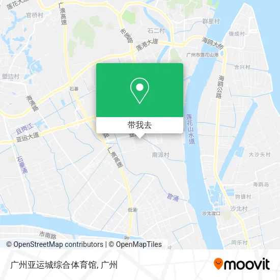 广州亚运城综合体育馆地图