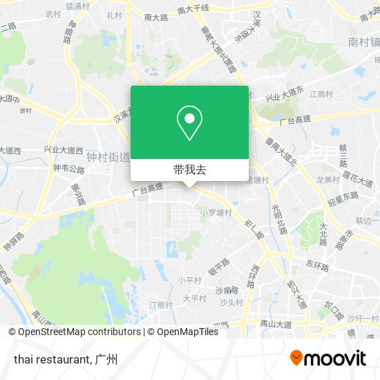 thai restaurant地图