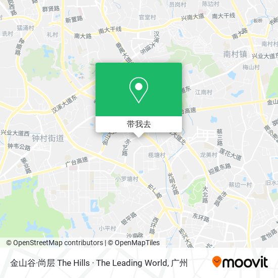 金山谷·尚层 The Hills · The Leading World地图