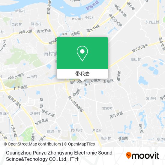 Guangzhou Panyu Zhongyang Electronic Sound Scince&Techology CO., Ltd.地图