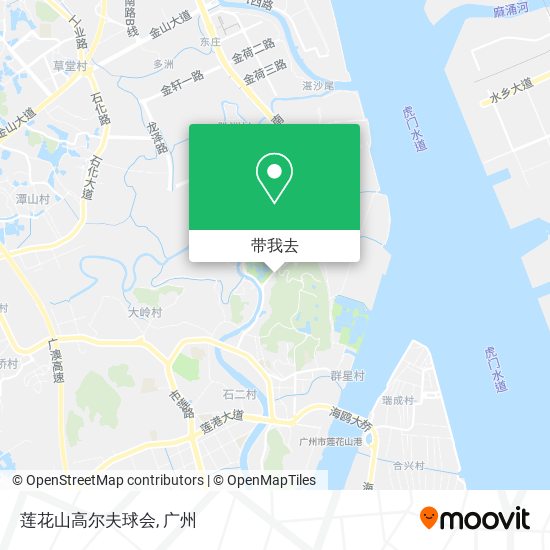 莲花山高尔夫球会地图