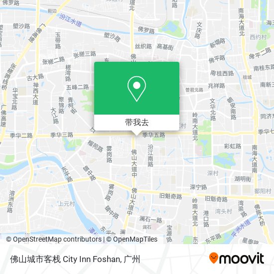 佛山城市客栈 City Inn Foshan地图