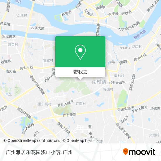 广州雅居乐花园浅山小筑地图